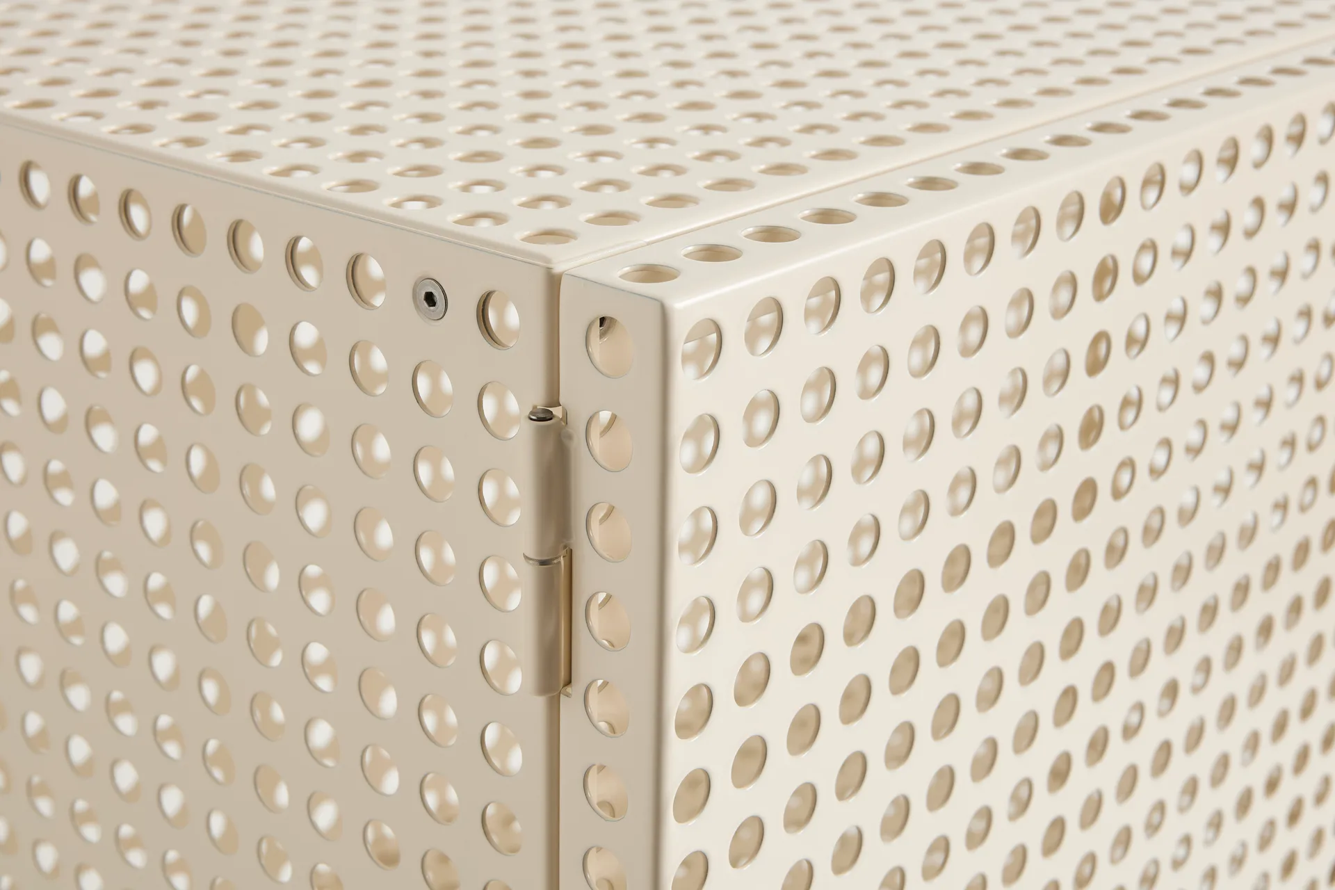 Perforated Cabinet kaappi large, Eggshell HAY