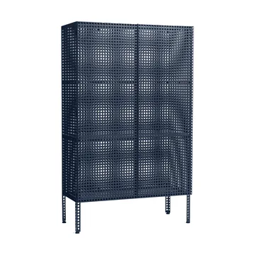 Perforated Cabinet kaappi large - Steel blue - HAY