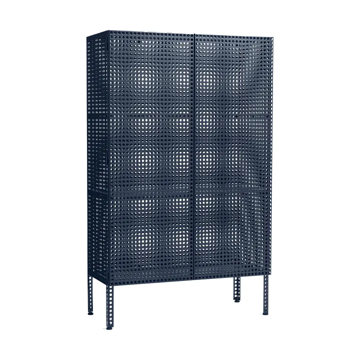 Perforated Cabinet kaappi large - Steel blue - HAY