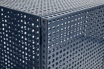 Perforated Cabinet kaappi large - Steel blue - HAY