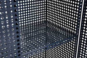 Perforated Cabinet kaappi large - Steel blue - HAY