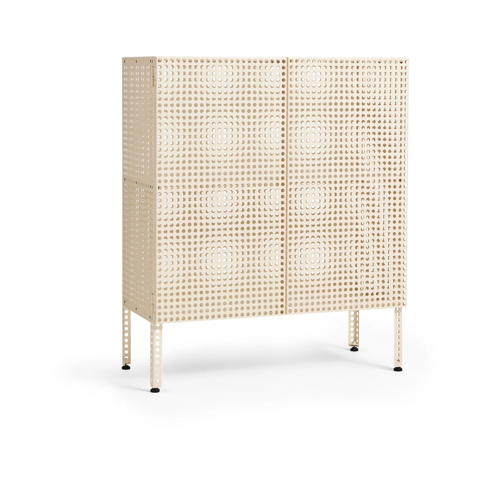 Perforated Cabinet kaappi medium, Eggshell HAY