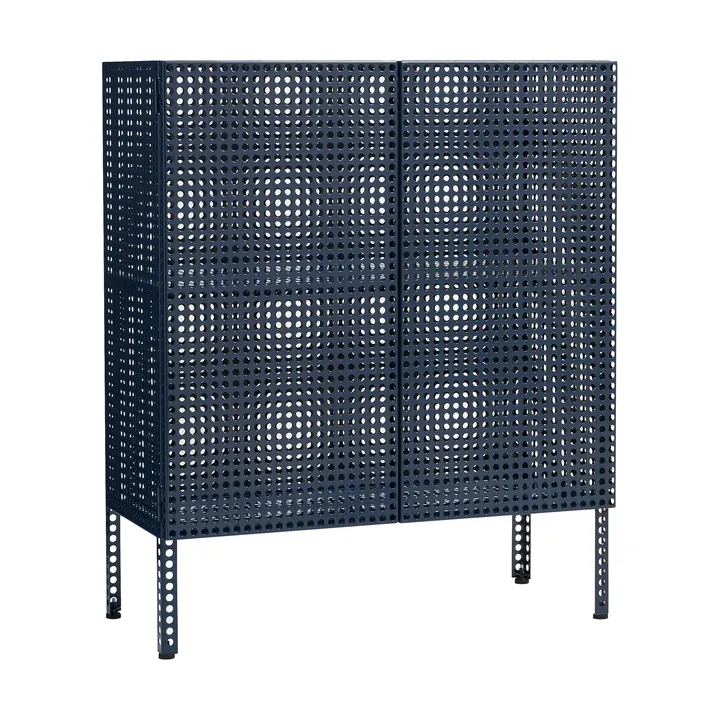 Perforated Cabinet kaappi medium - Steel sininen - HAY