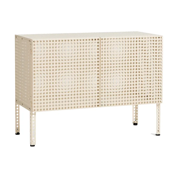 Perforated Cabinet kaappi small - Eggshell - HAY