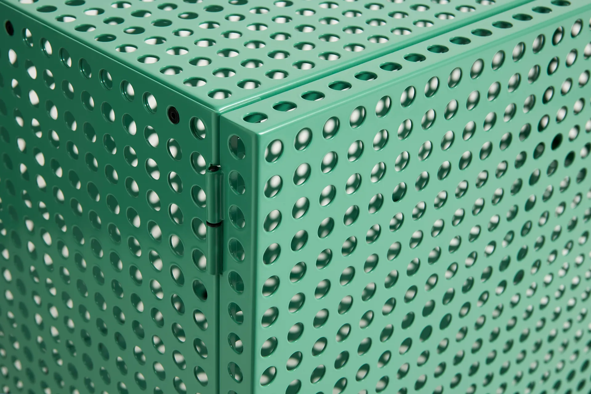 Perforated Cabinet kaappi small, Soft jade HAY