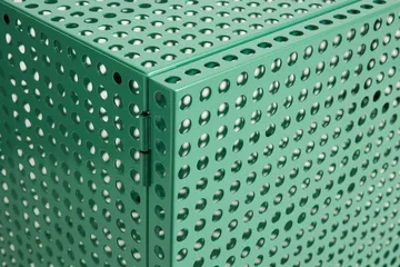 Perforated Cabinet kaappi small - Soft jade - HAY
