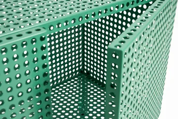 Perforated Cabinet kaappi small - Soft jade - HAY