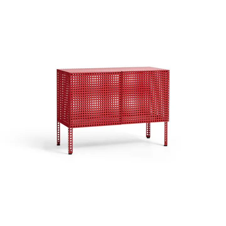 Perforated Cabinet kaappi small - Viininpunainen - HAY