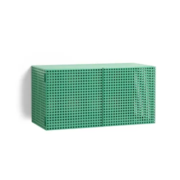 Perforated Cabinet seinäkaappi small - Soft jade - HAY