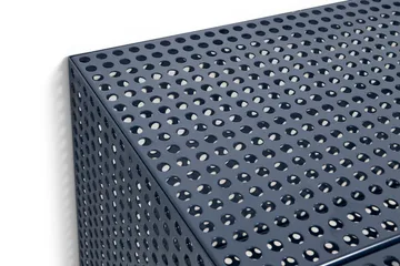 Perforated Cabinet seinäkaappi small - Steel sininen - HAY