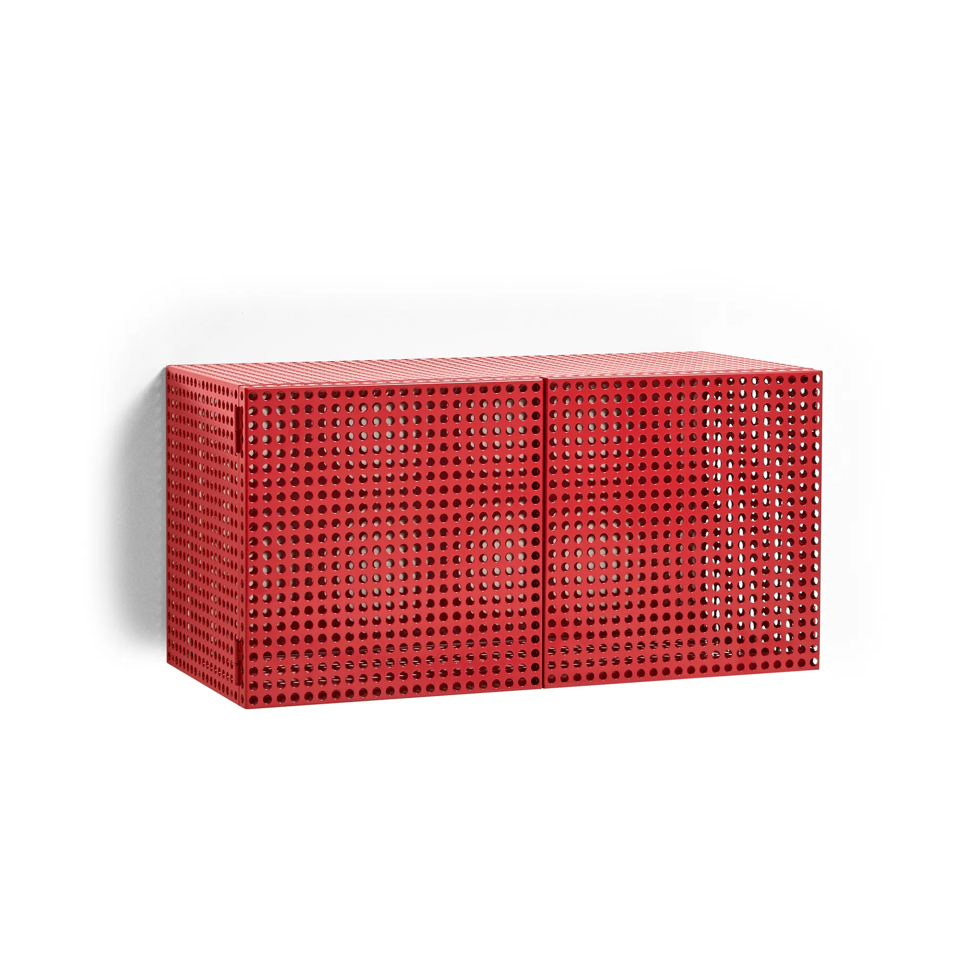 Perforated Cabinet seinäkaappi small, Viininpunainen HAY