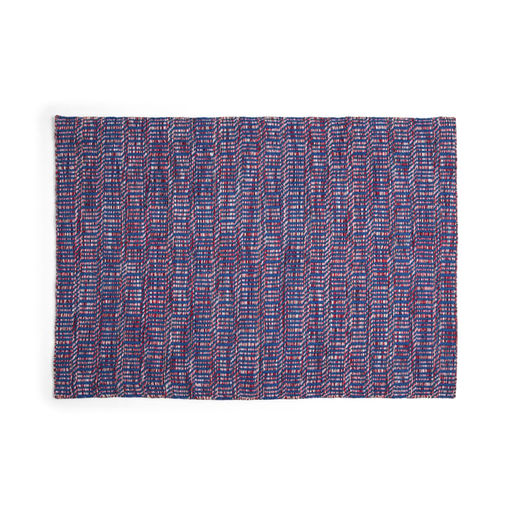 Radio matto - Punainen-sininen 140 x 200 cm - HAY