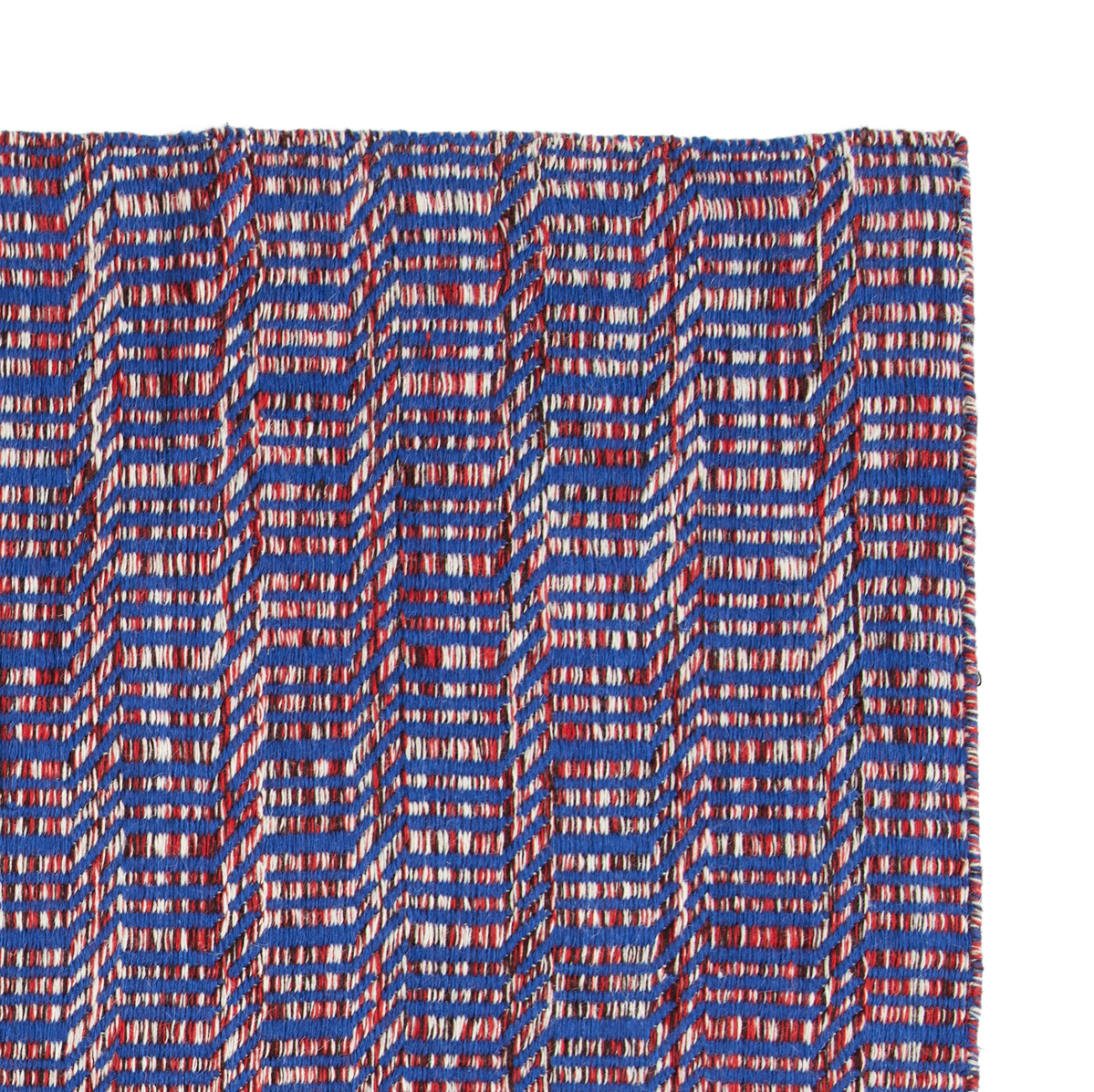HAY Radio matto Punainen-sininen 60 x 200 cm | Skandinaavinen Sisustus | Villamatot | Punainen