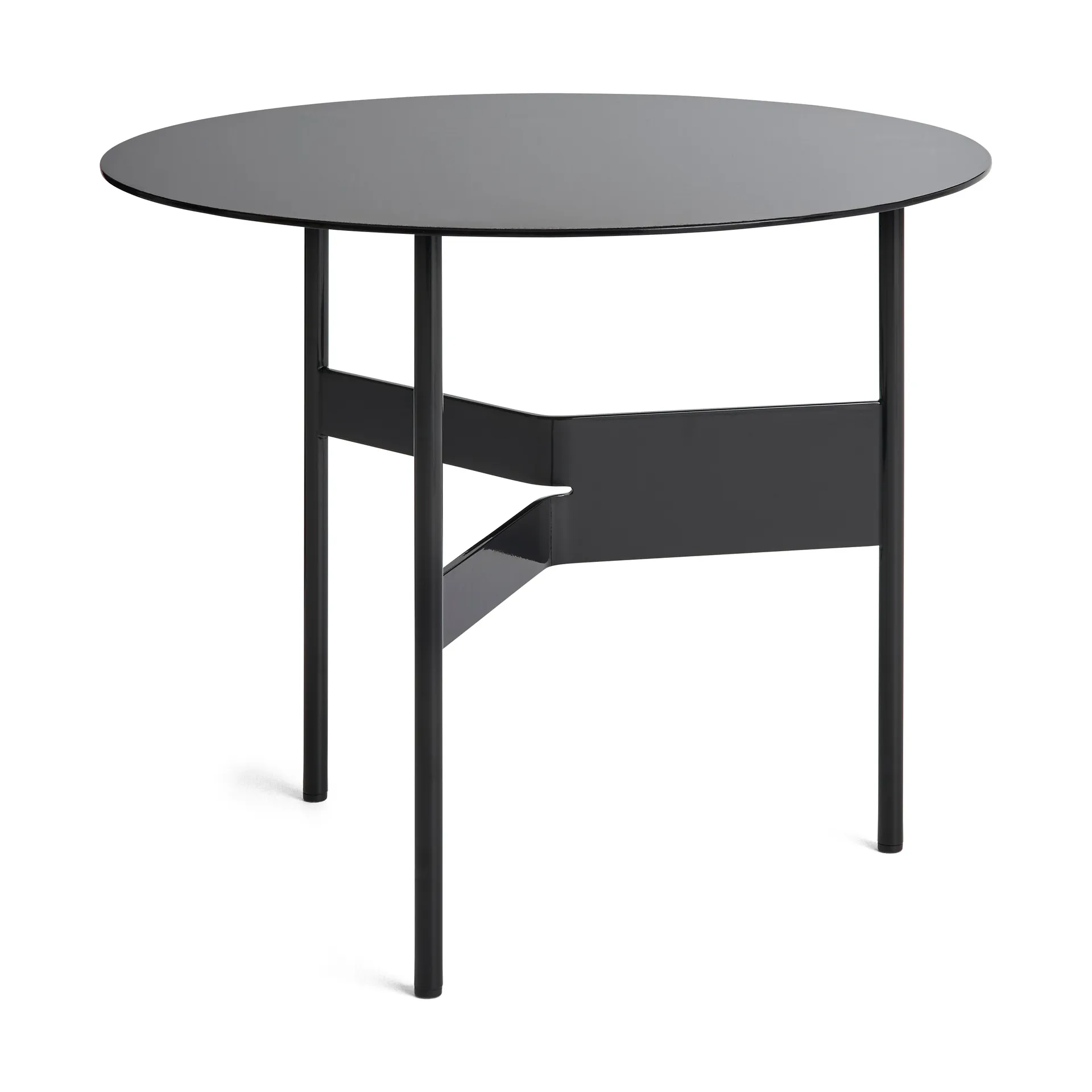 Shim coffee table sivupöytä Ø54 cm, Black HAY