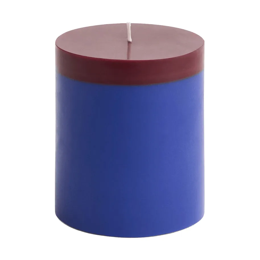 Silo Candle pöytäkynttilä, Royal blue-bordeaux, Ø9,5×11 cm HAY