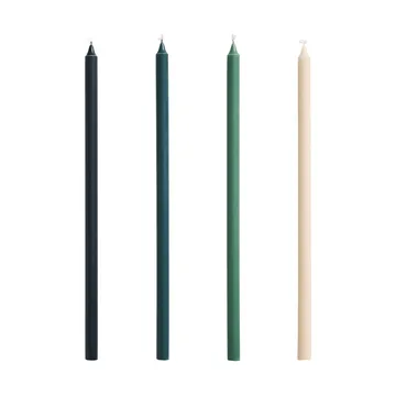 Slim kynttilä, 4-pack - Green-tummanvihreä - HAY