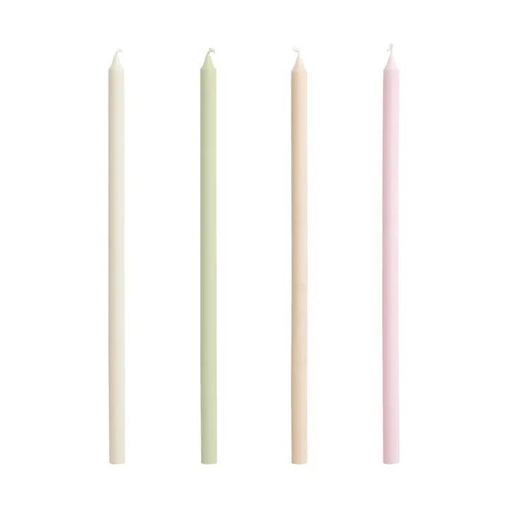 Slim kynttilä, 4-pack - Pastellit - HAY