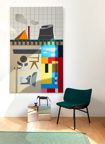 Slit Oblong sivupöytä 27,5x49 cm - Mirror polished steel - HAY