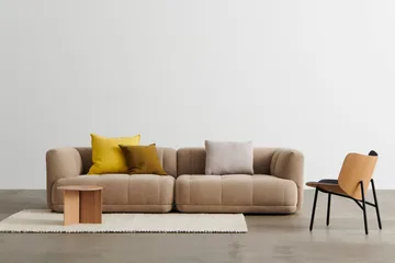 Slit sohvapöytä Ø45 cm - Lacquered oak - HAY