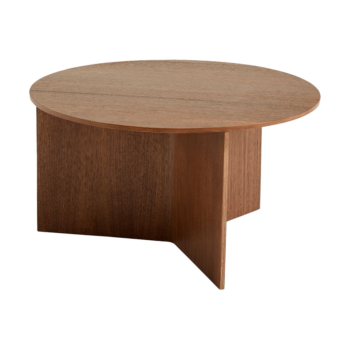 HAY Slit sohvapöytä 65 cm Lacquered walnut | Skandinaavinen Sisustus | Sohvapöydät | Ruskea