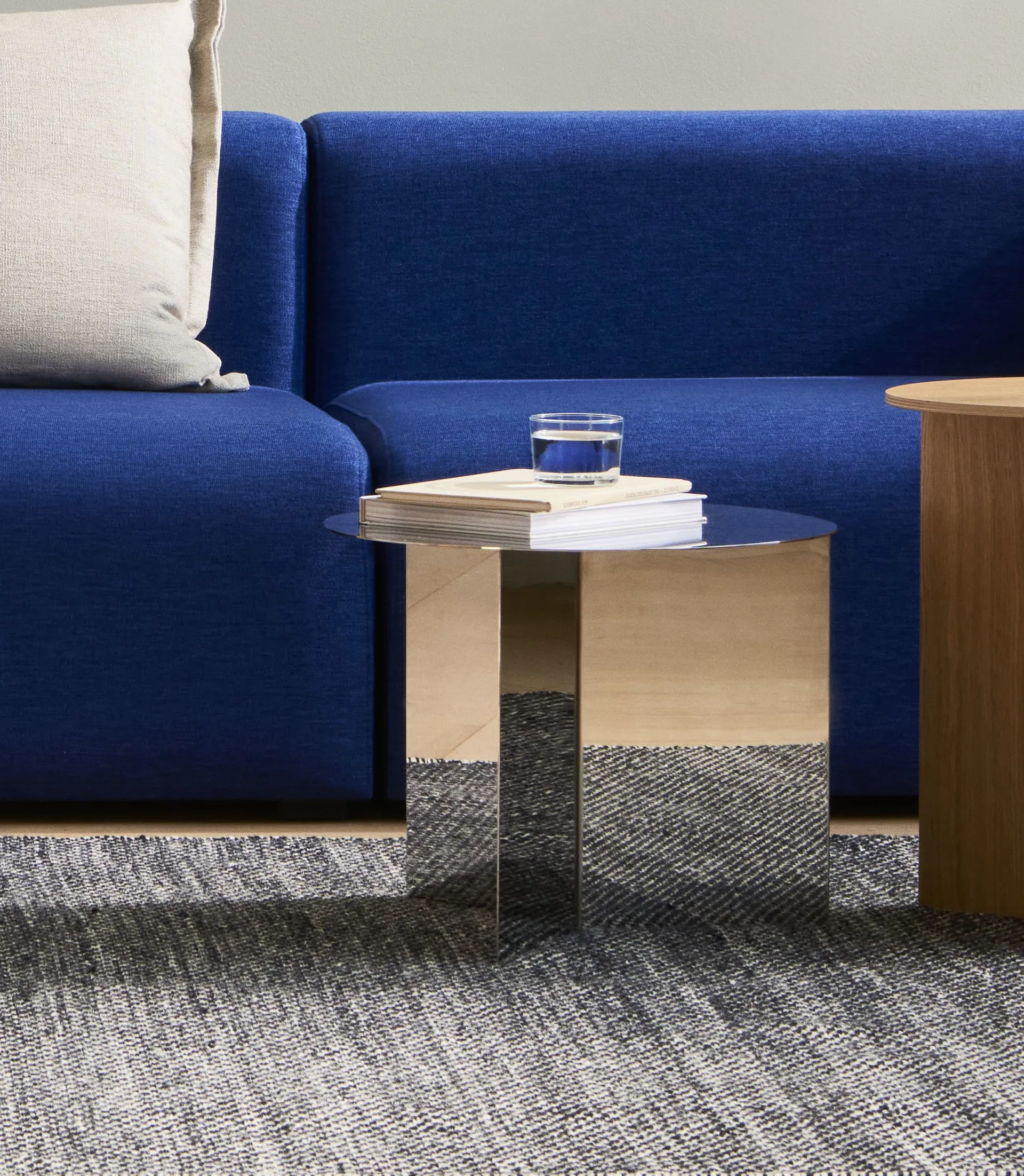 Slit sohvapöytä, Polished stainless steel HAY