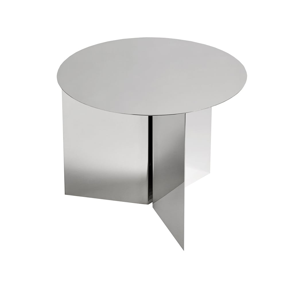 HAY Slit sohvapöytä Polished stainless steel | Skandinaavinen Sisustus | Sohvapöydät | Harmaa