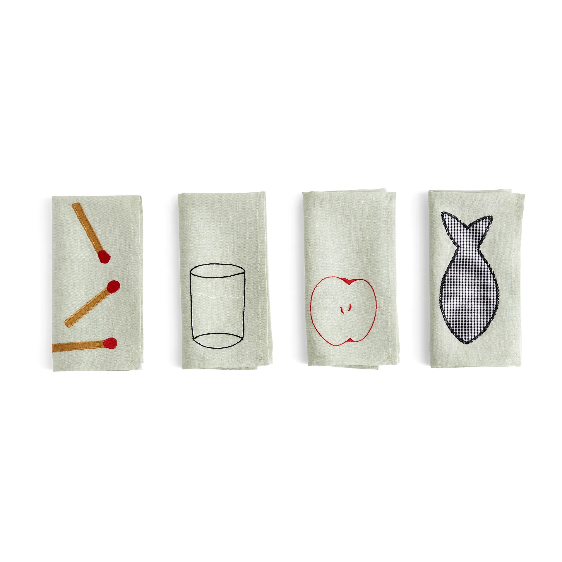 Sobremesa linnelautasliina 45x45 cm 4 kpl, Green HAY