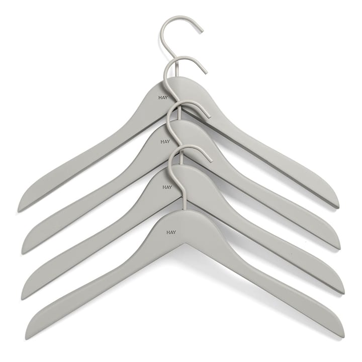 Soft vaateripustin slim, 4-pakkaus, Harmaa HAY