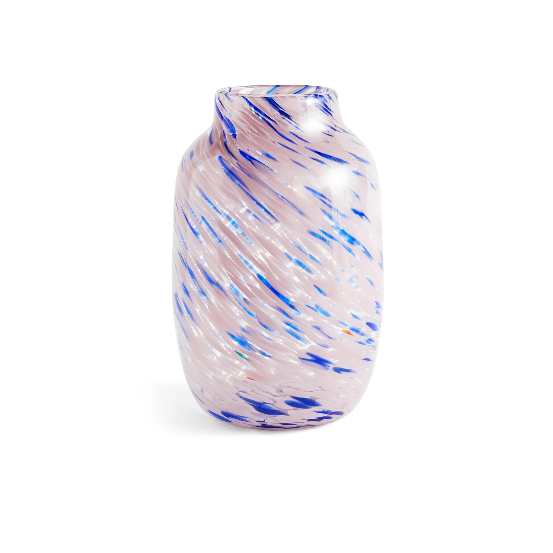 Splash Round -maljakko L, 30 cm Light pink-blue HAY