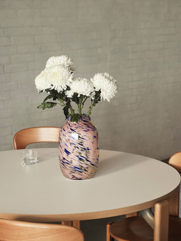 Splash Round -maljakko L, 30 cm Light pink-blue HAY