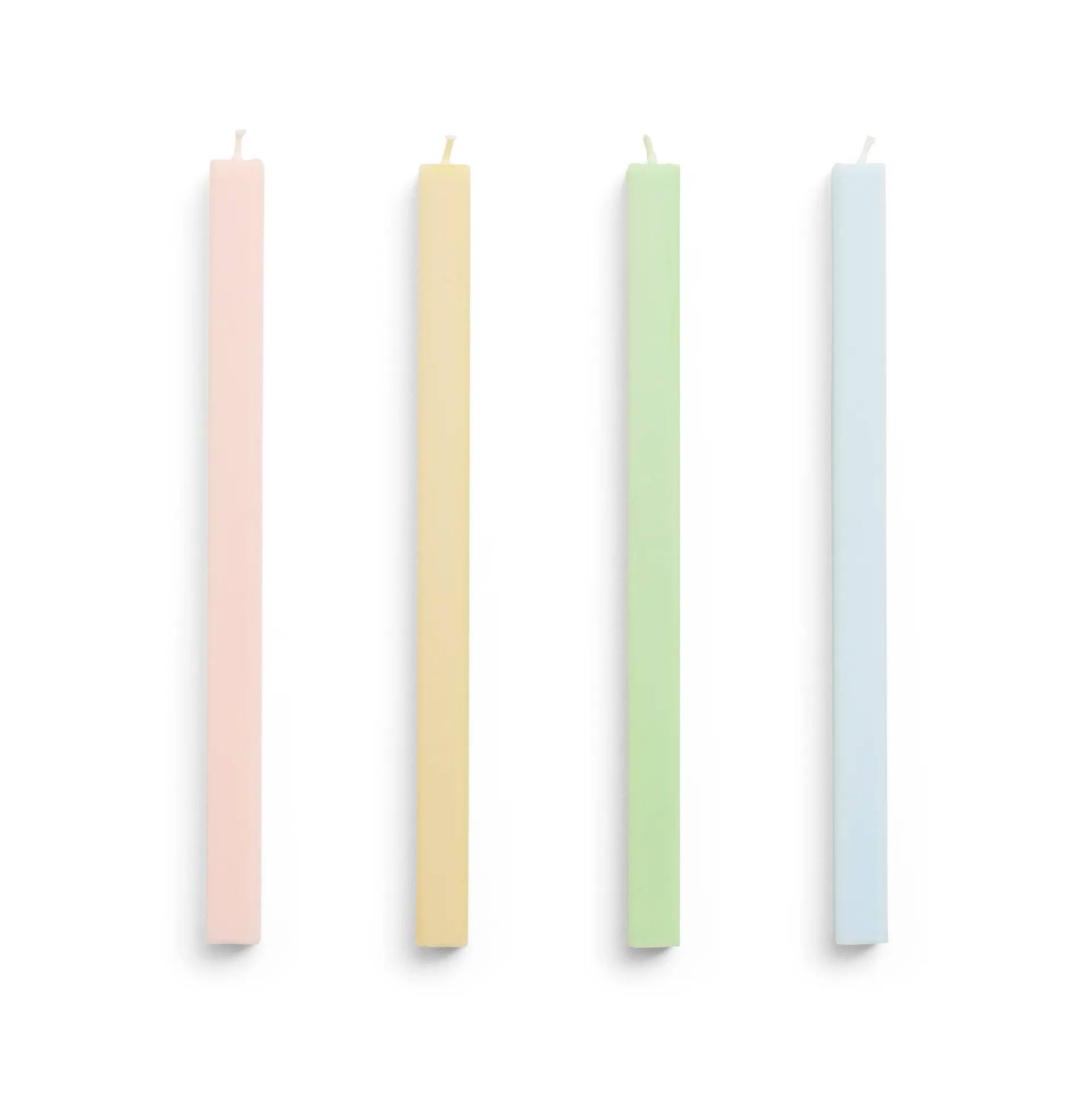 Square Candle kynttilä mix 4-pack, Fresh HAY