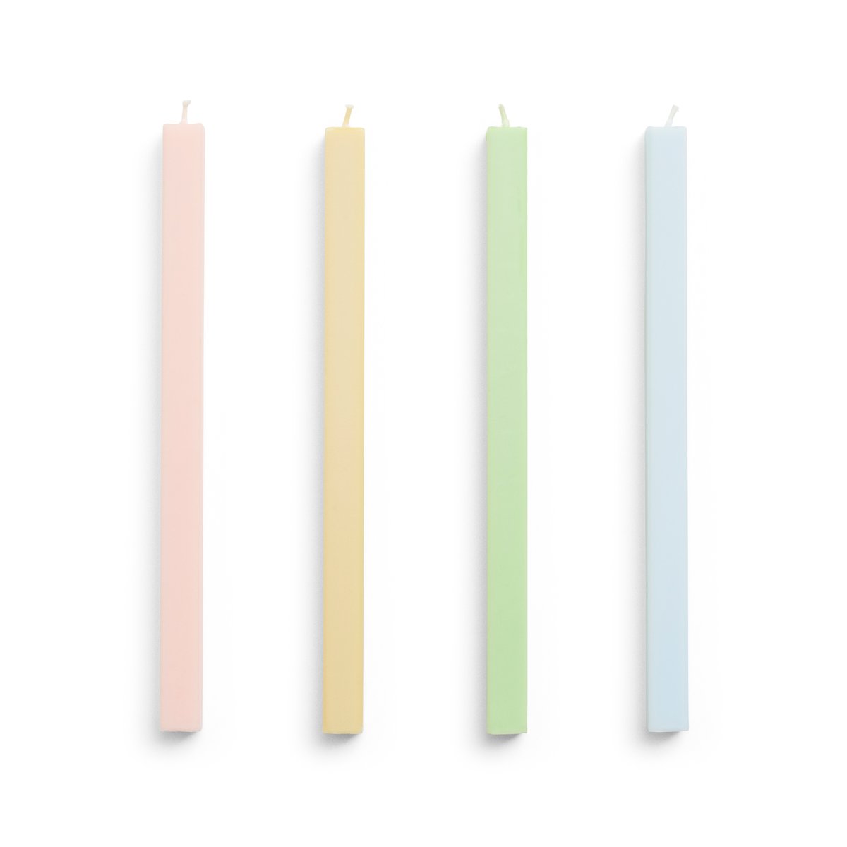 HAY Square Candle kynttilä mix 4-pack Fresh | Skandinaavinen Sisustus | Kynttilät | Monivärinen