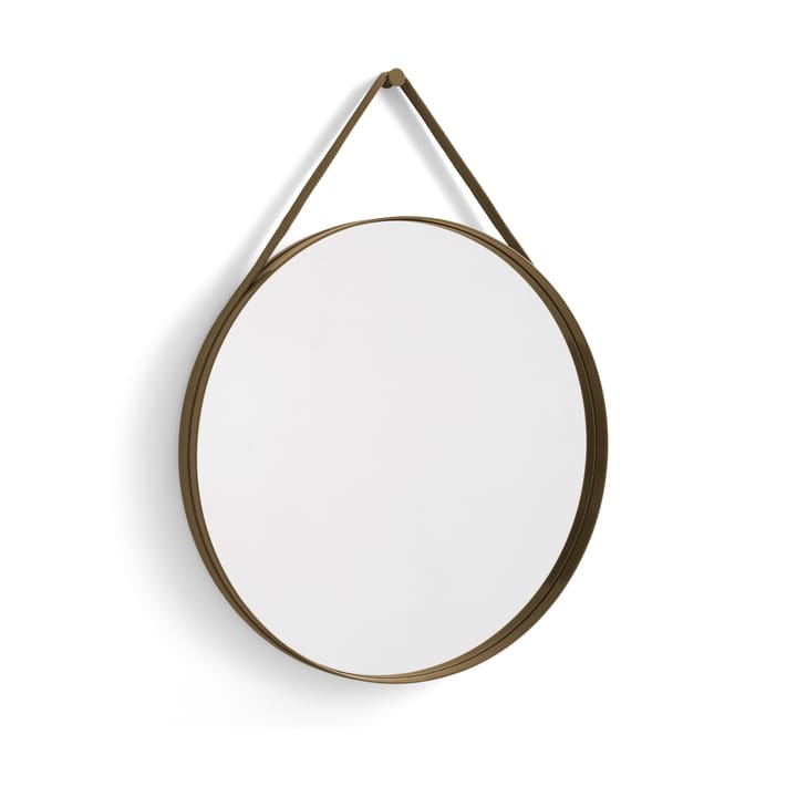 Strap Mirror -peili Ø 70 cm - Light brown - HAY