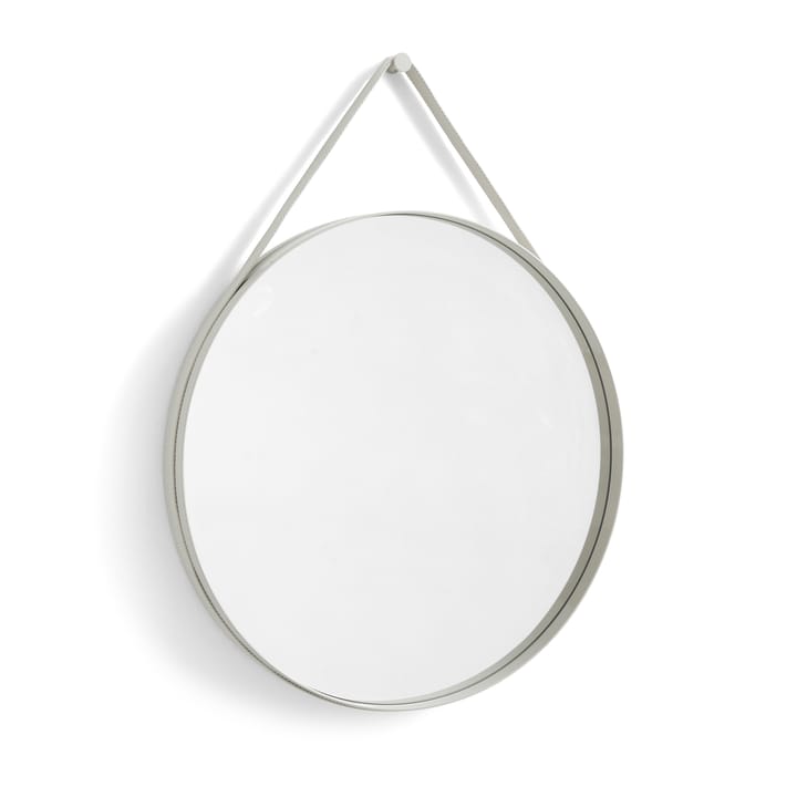 Strap Mirror -peili Ø 70 cm - Light grey - HAY