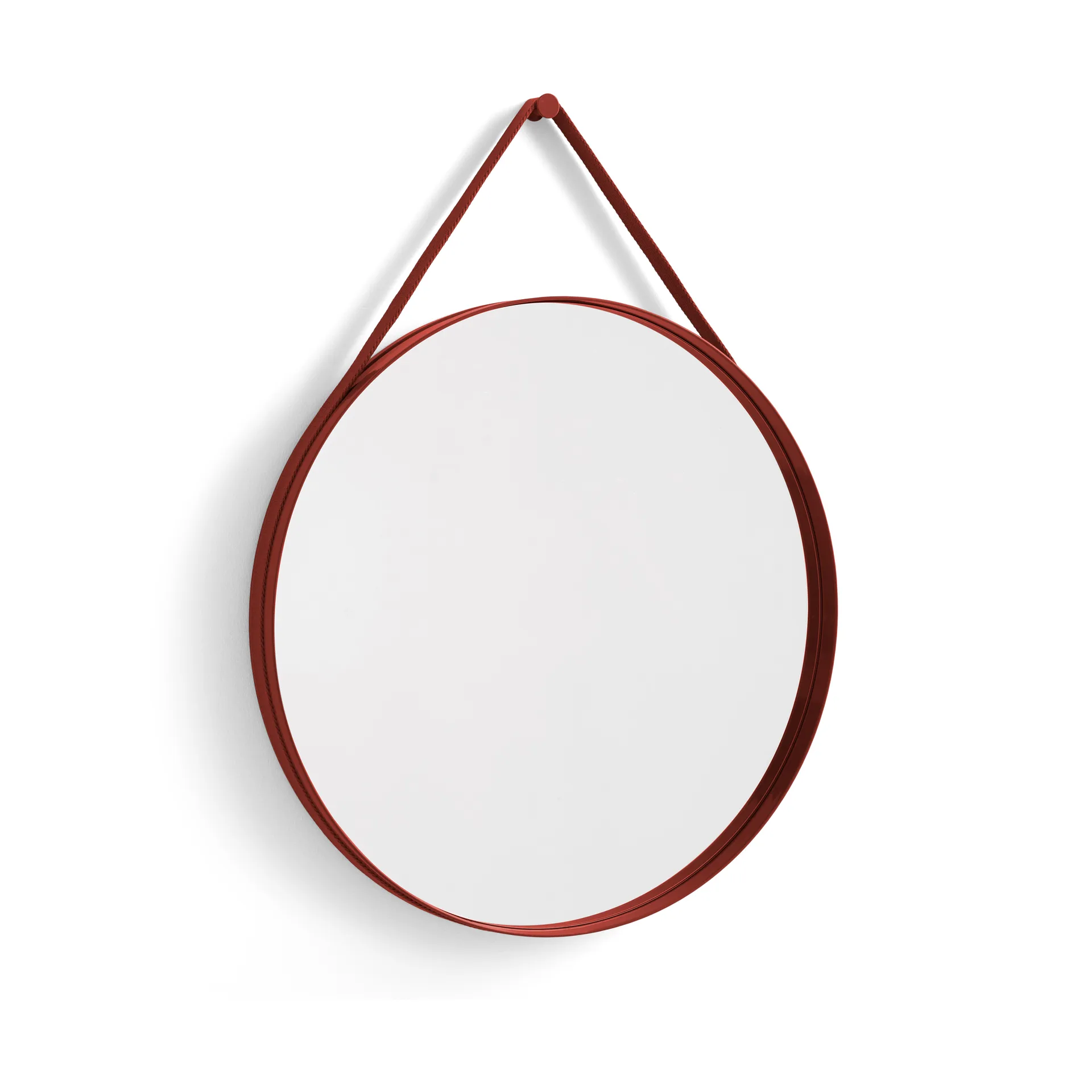 Strap Mirror -peili Ø 70 cm, Red HAY