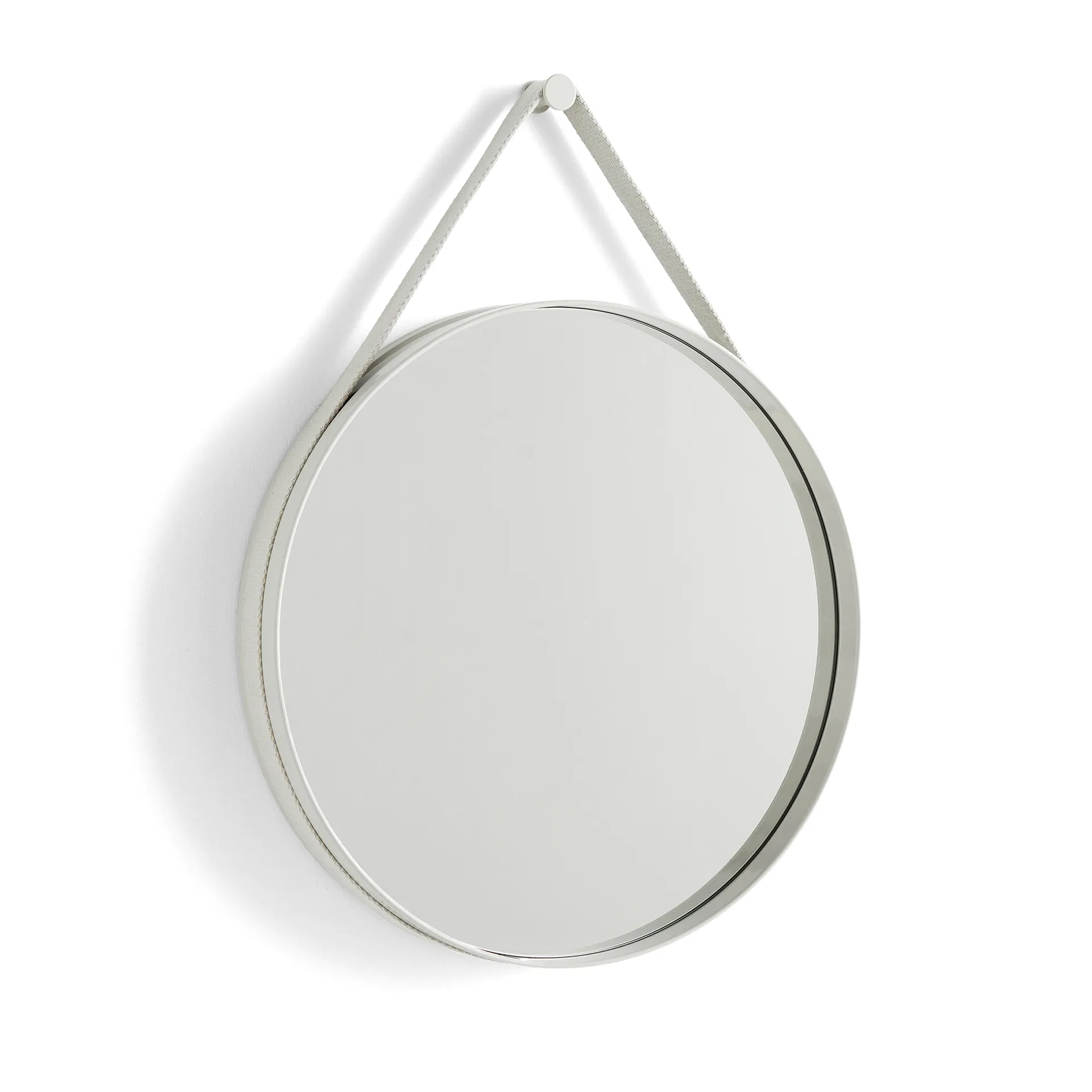 Strap Mirror -peili, Light grey HAY
