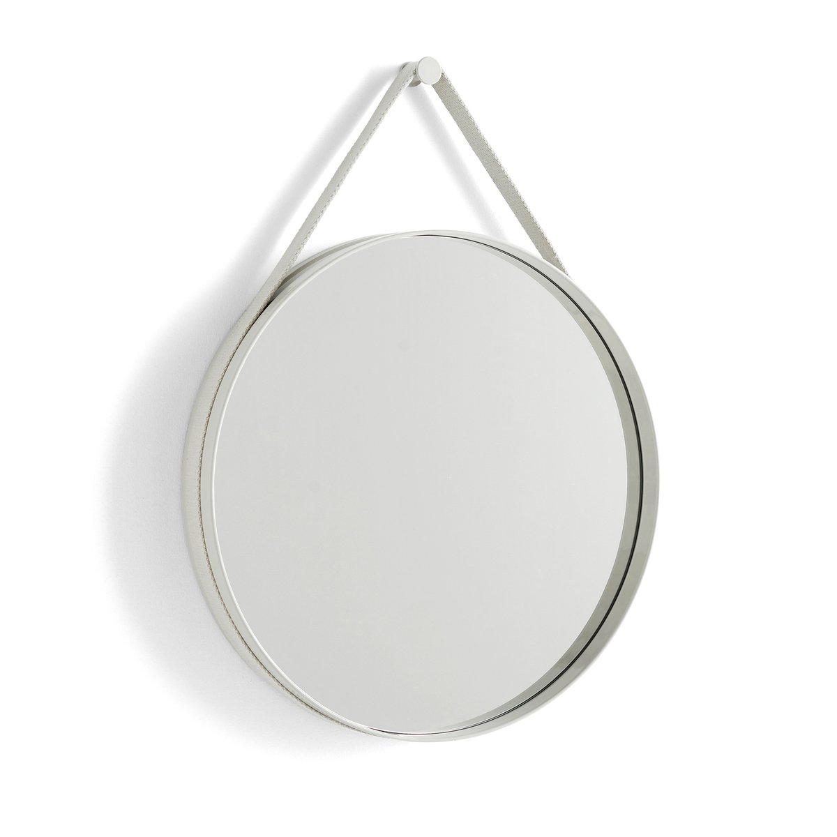 HAY Strap Mirror -peili Light grey | Skandinaavinen Sisustus | Seinäpeilit | Harmaa