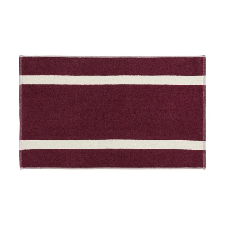 Stripe kylpyhuonematto - Burgundy, 50x80 cm - HAY
