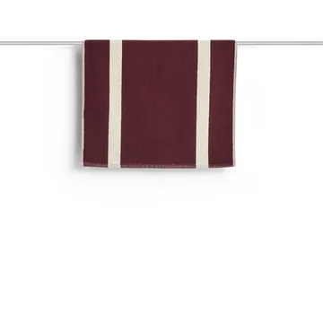 Stripe kylpyhuonematto - Burgundy, 50x80 cm - HAY