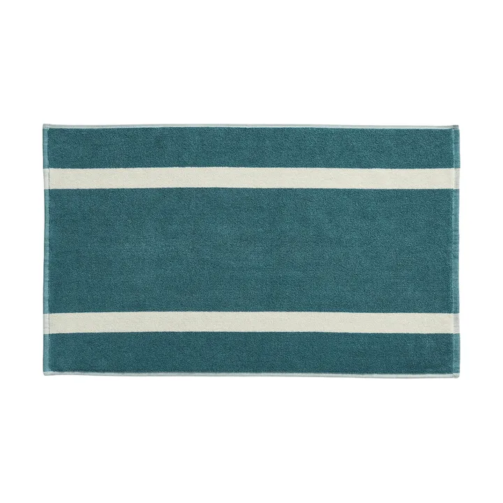 Stripe kylpyhuonematto - Petrol blue, 50×80 cm - HAY
