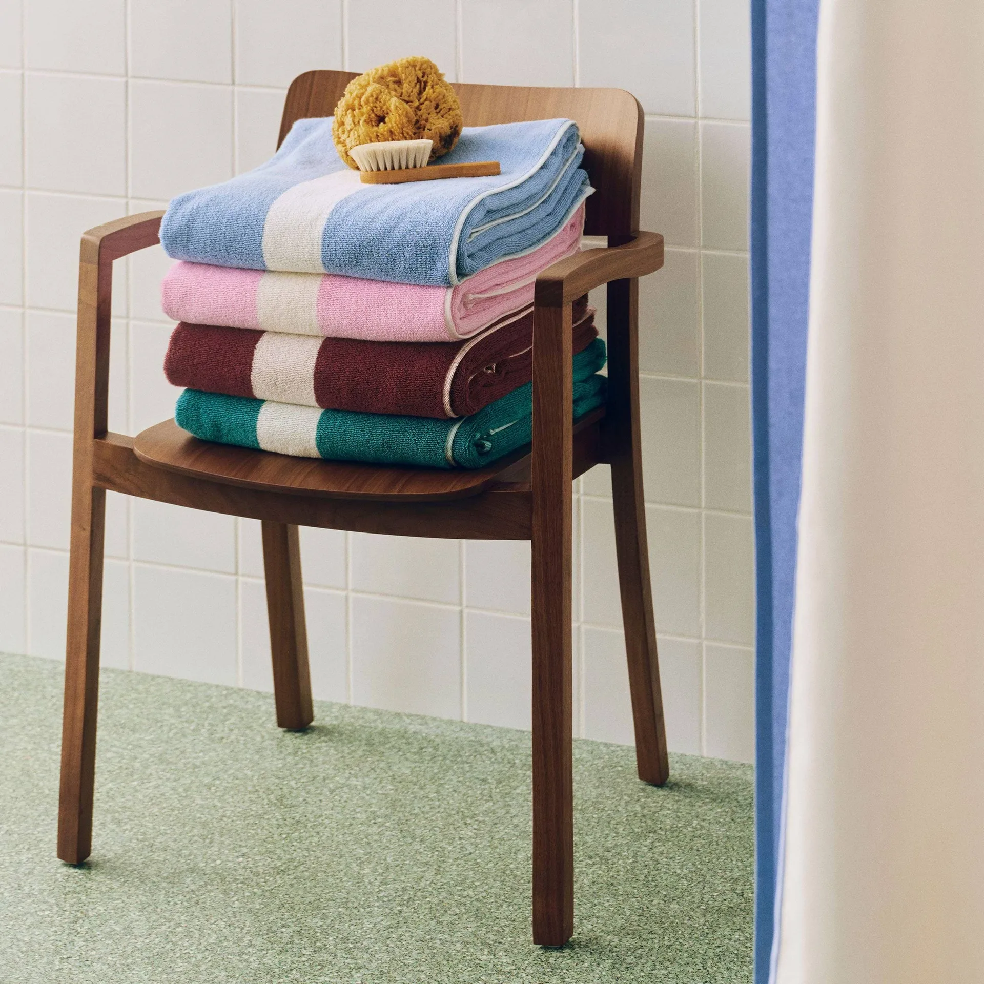 Stripe pyyhe, Burgundy, 100×150 cm HAY