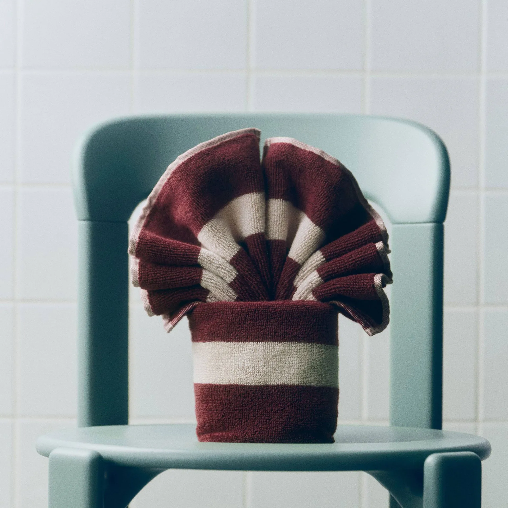 Stripe pyyhe, Burgundy, 40x60 cm HAY