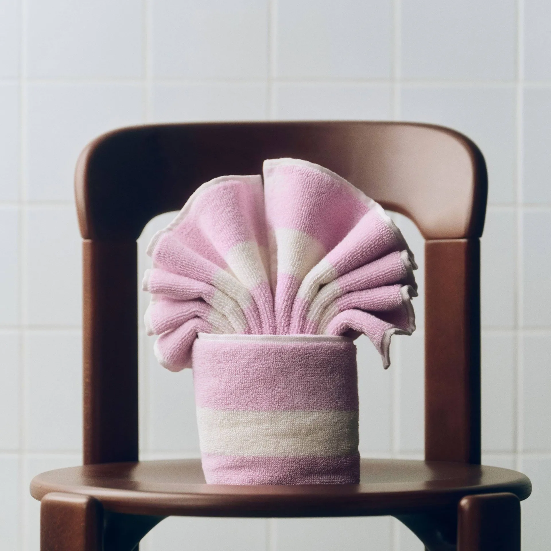 Stripe pyyhe, Cool pink, 40x60 cm HAY