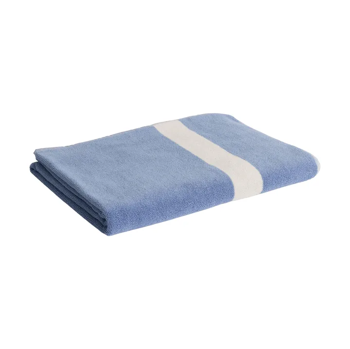 Stripe pyyhe - Dusty blue, 100×150 cm - HAY
