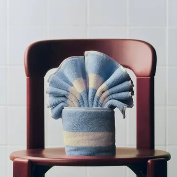 Stripe pyyhe - Dusty blue, 40×60 cm - HAY
