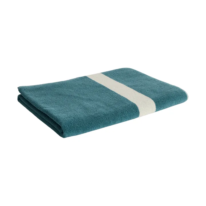 Stripe pyyhe - Petrol blue, 100×150 cm - HAY