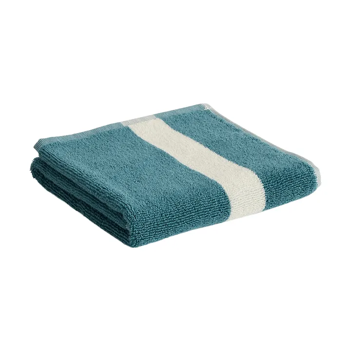 Stripe pyyhe - Petrol blue, 40x60 cm - HAY