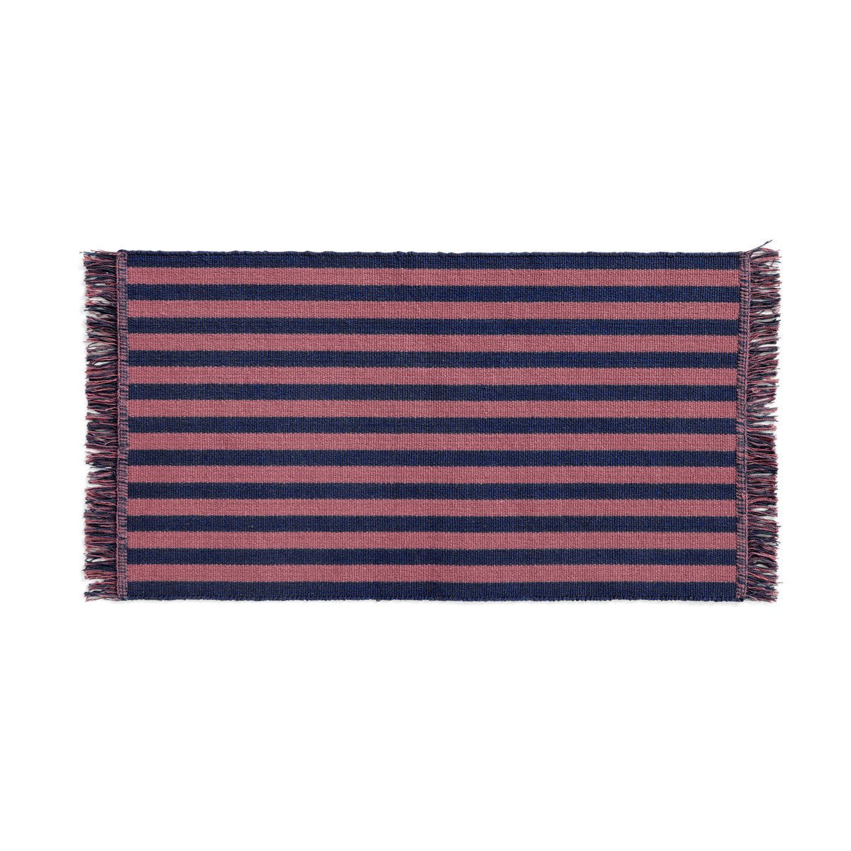 HAY Stripes and Stripes -ovimatto 52 x 95 cm Navy cacao
