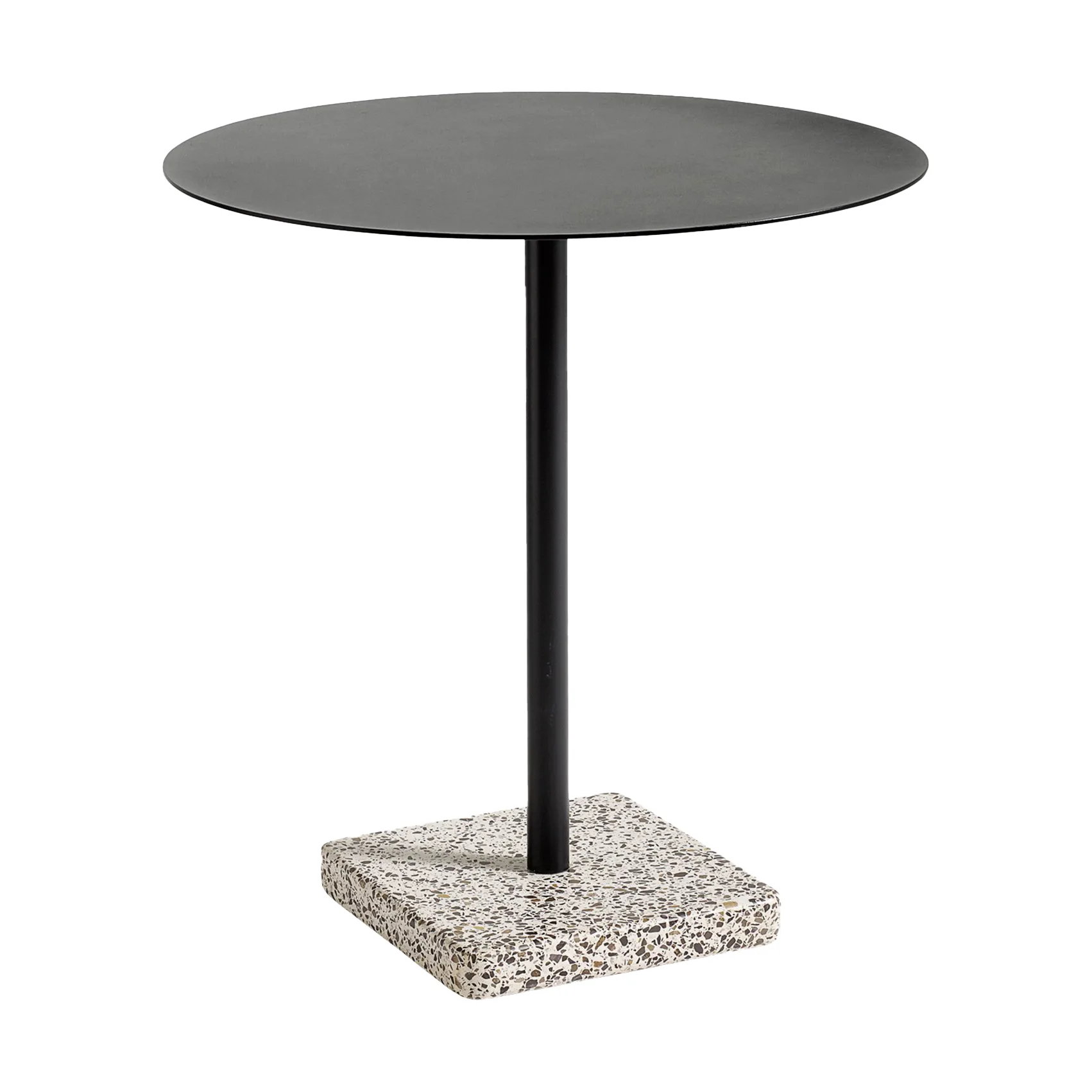 Terrazzo ruokapöytä Ø70 cm, Grey terrazzo-anthracite HAY