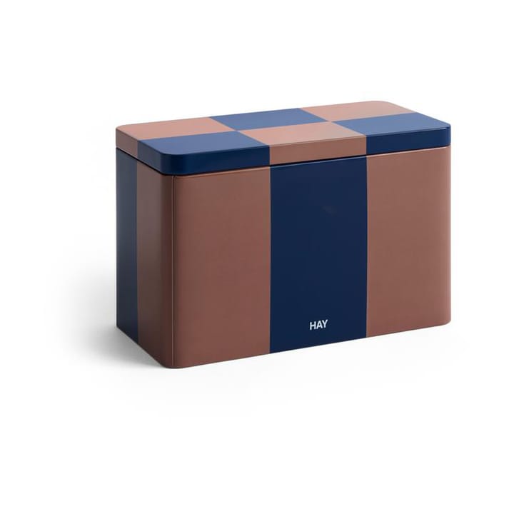 Tin Container säilytyspurkki medium - Brown-midnight blue - HAY
